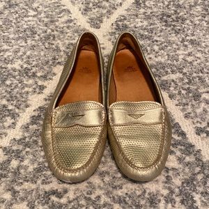 Peter Millar gold loafers